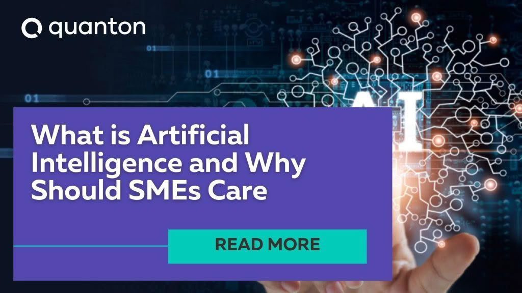 Templated banner for the blog what is AI and why should SMEs care