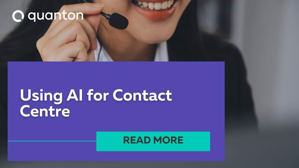 Templated banner for the blog Using AI for Contact Centre