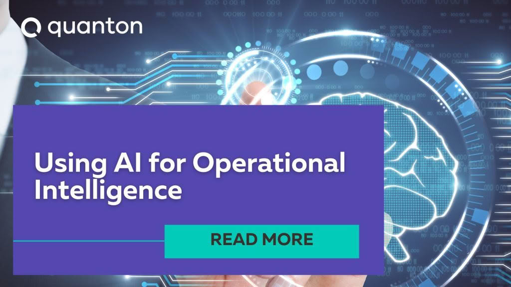 Templated banner for the blog Using AI for Operational Intelligence