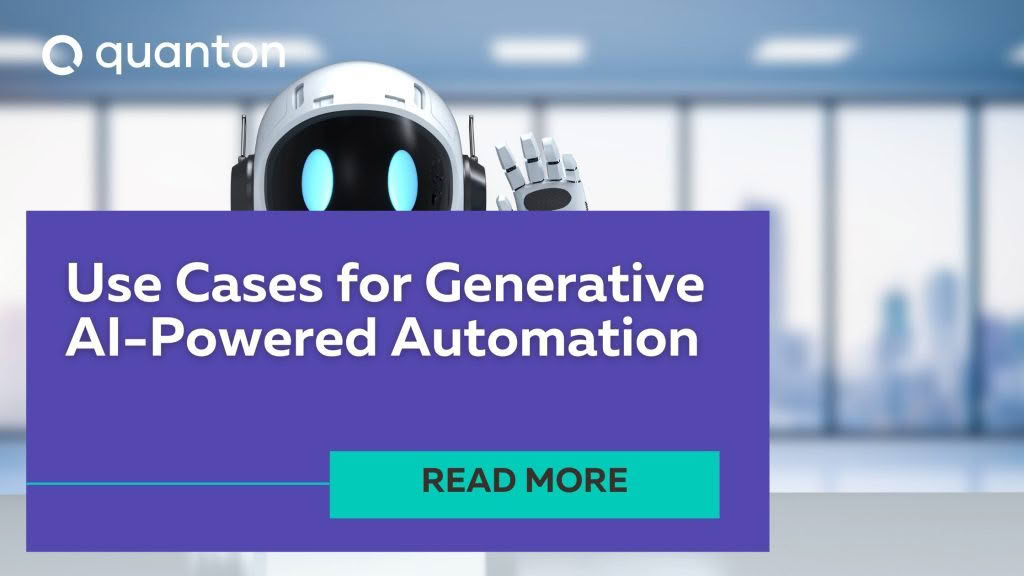 Templated banner for the blog Use Cases for Gen AI-powered AUtomation